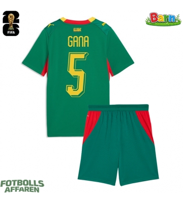 Senegal Idrissa Gueye #5 Bortaställ Barn VM 2026 Kortärmad (+ Korta byxor)